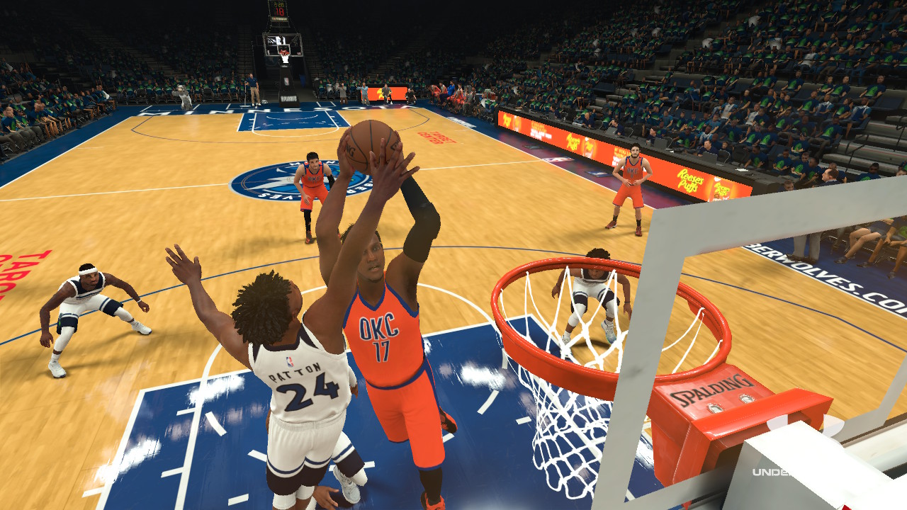 NBA２ｋ１８ダンクをする選手の画像