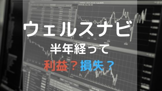 ウェルスナビを6カ月使った感想、利益、損失